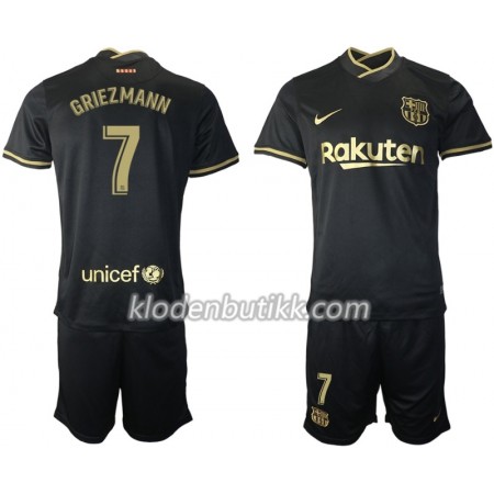 FC Barcelona Antoine Griezmann 7 Barn Bortedraktsett 2020-2021 Kortermet (+ Korte bukser)